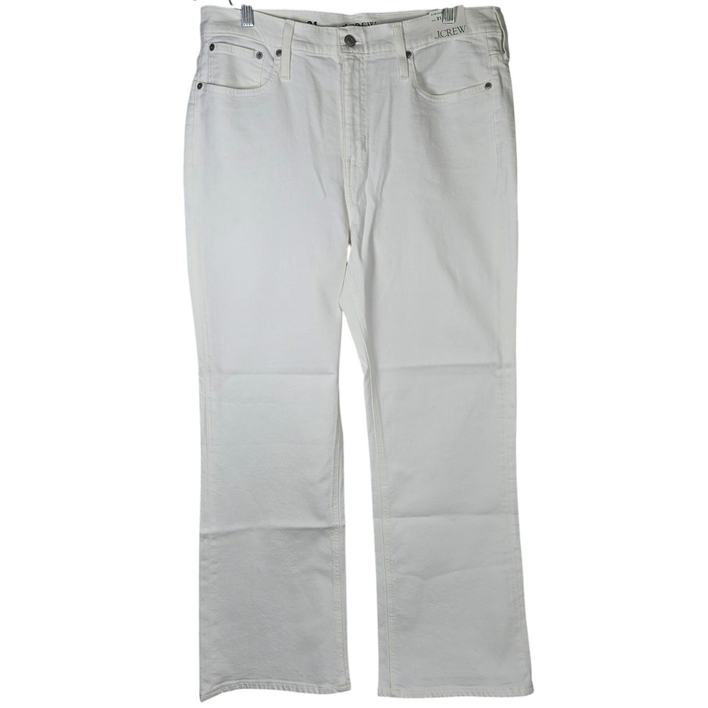 J. Crew Slim demi-boot jean in white wash 31 BP476 NWT